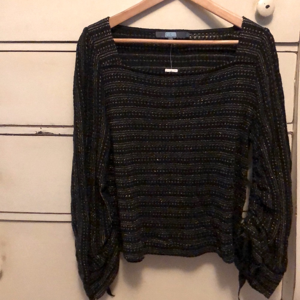 NWT Eva Fraco/Anthropologie Square Neck Sweater